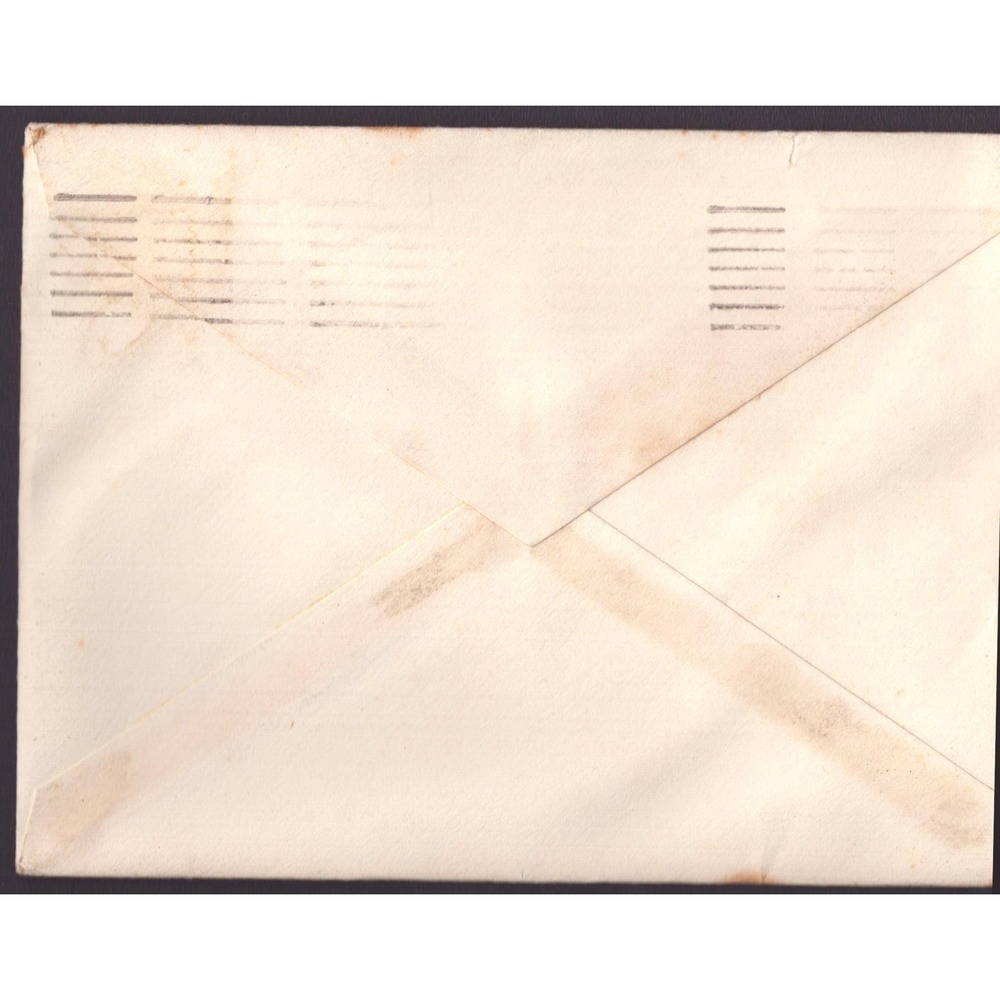 Vtg 1965 Postmarked Envelope Middleboro MA to Sarasota FL George Washington 5c - Picture 2 of 2